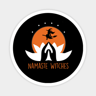 Namaste Witches - Yoga Funny Halloween Magnet